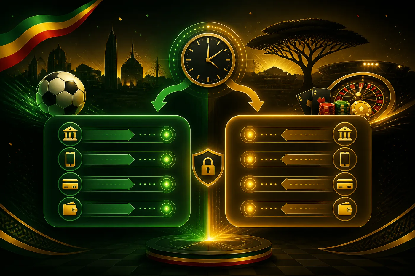 Deposit and payout routes